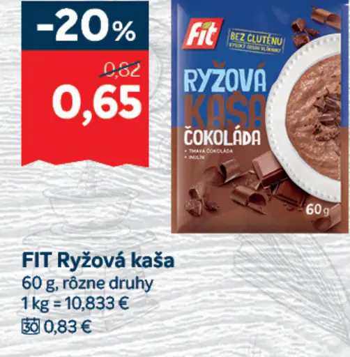 Fit ryžová kaša