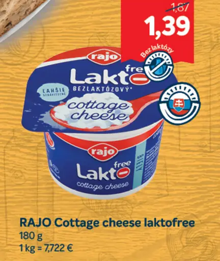 RAJO Cottage cheese laktotróvy