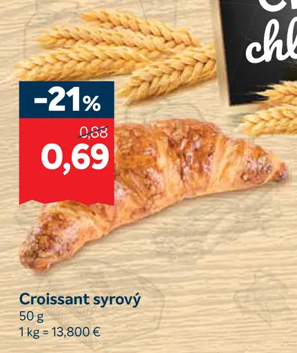 Croissant syrový