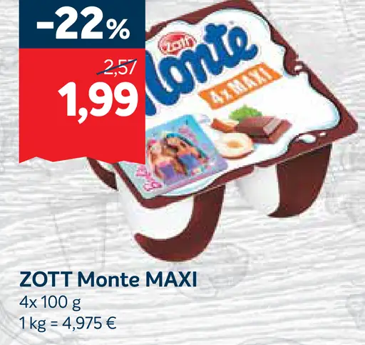 Zott Monte Maxi