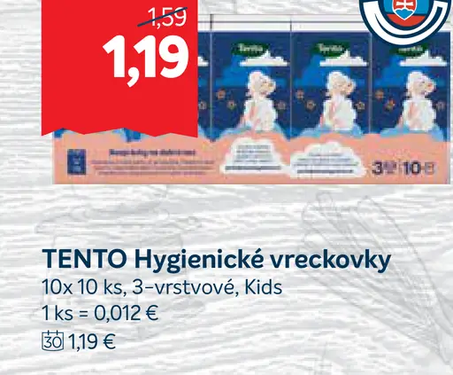 Tento hygienické vreckovky