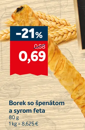 Borek so špenátom a syrom feta