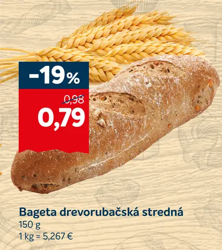 Bageta drevorubačská stredná