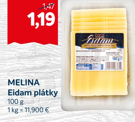 Eidam plátky