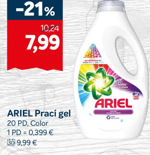 Ariel praci gél