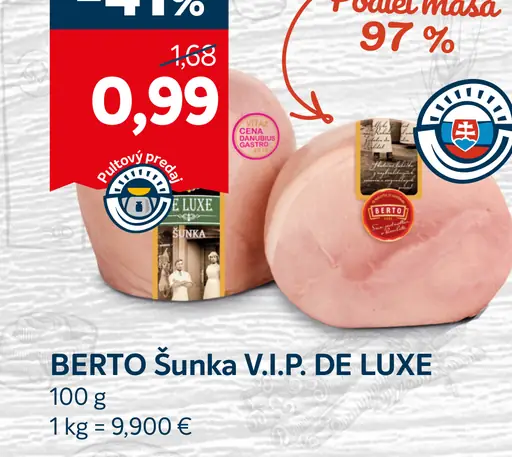 BERTÓ Šunka V.I.P. DE LUXE