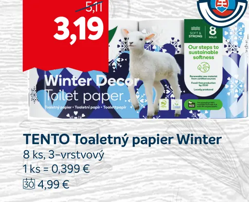 Tento Toaletný papier Winter