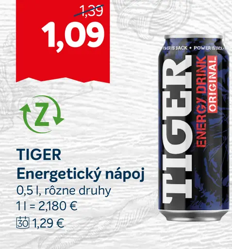 TIGER ENERGETICKÝ NÁPOJ