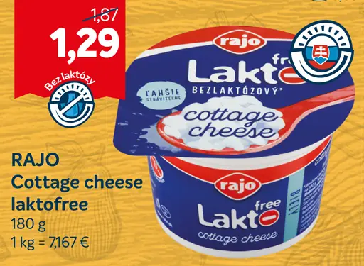 Cottage cheese laktófree