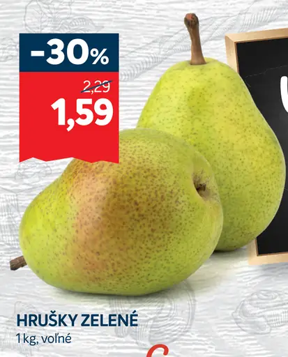 Hrušky zelené