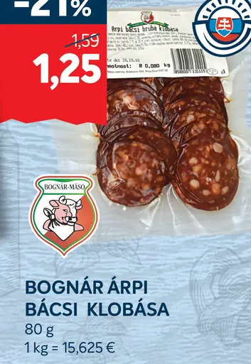 BOGNÁR Árpi Bácsi klobása