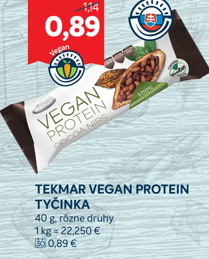 TEKMAR Vegan protein tyčinka