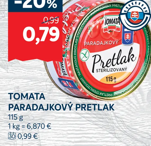 TOMATA Paradajkový pretlak