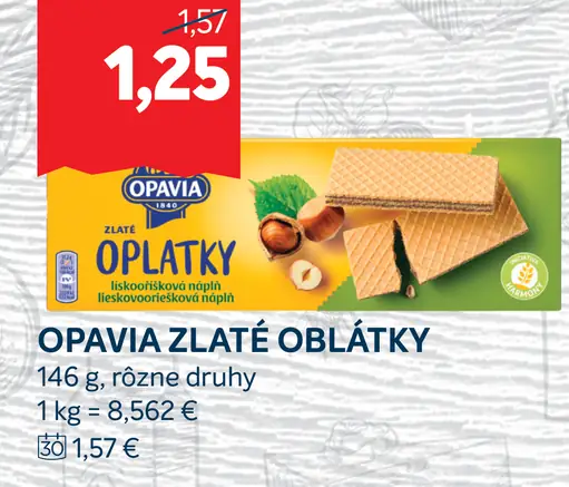 Opavia Zlate oblátky