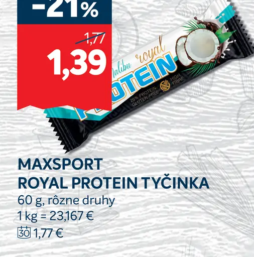 MAXSPORT Royal protein tyčinka