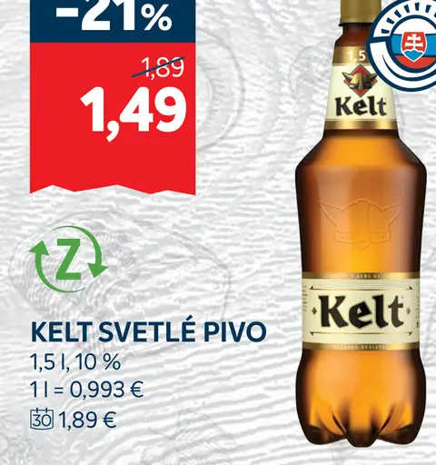 Kelt pivo plechovka