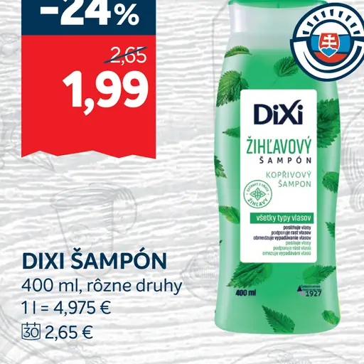 Dixi Žihľavový šampón