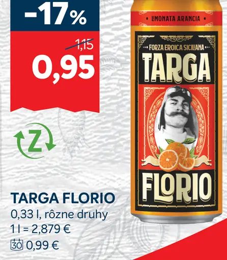 Targa Florio pivo plechovka