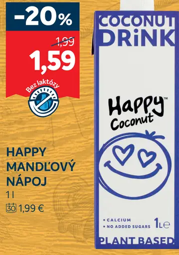 Happy mandľový nápoj