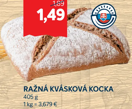 Ržná kvásková kocka