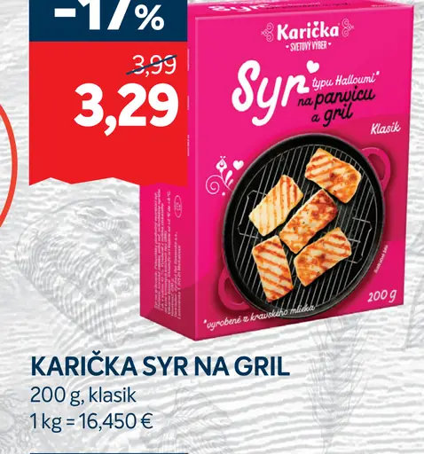 Karička syr na gril