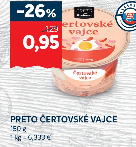 Preto čerstovské vajce