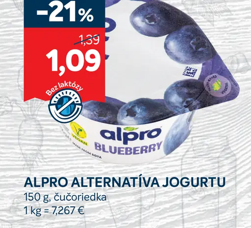 Alpro alternatívna jogurt