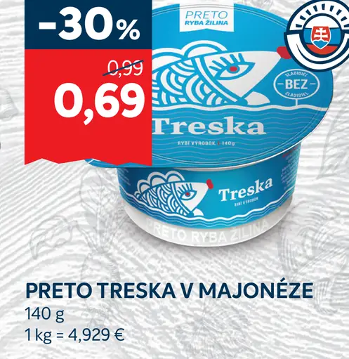 Preto treska v majonéze