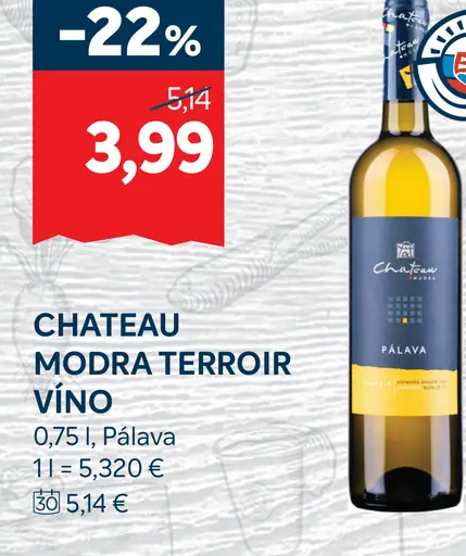 Chateau Modra Terroir víno Pálava