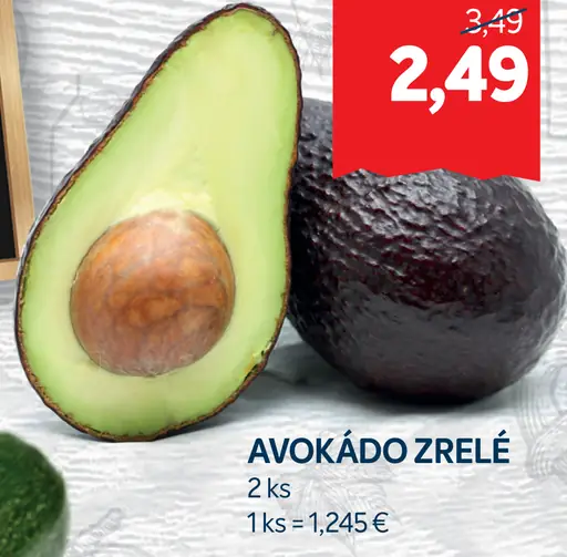 Avokádo zrelé
