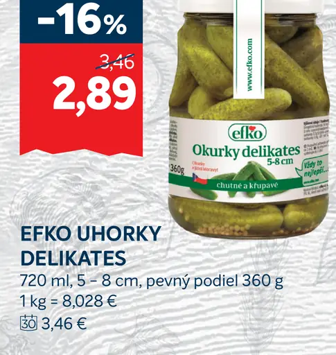 Efko uhorky delikates