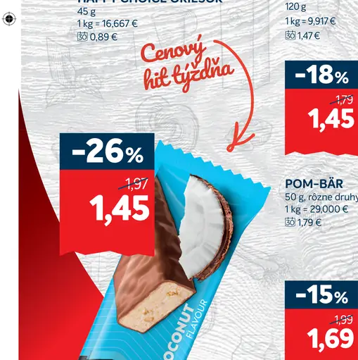 Corny Protein 30% Tyčinka Kokosová