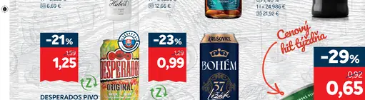 Desperados pivo plechovka
