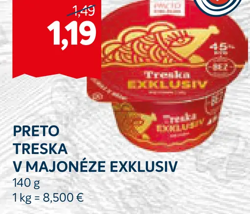 Preto treska v majonéze