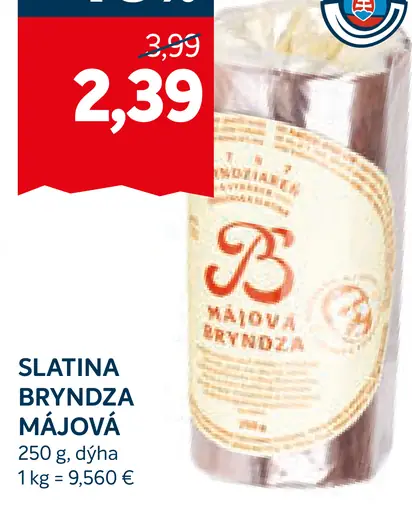 Slatina Bryndza Májová