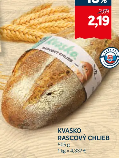 Kvasko ražový chlieb