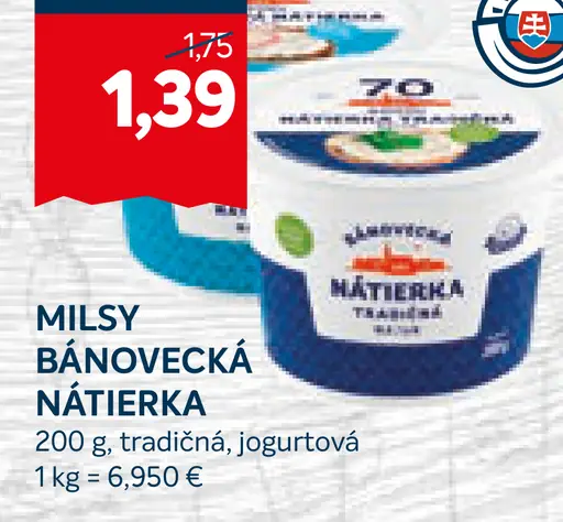 Milsy Bánovecká nátierka