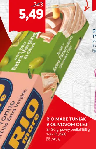 Rio Mare Tuniak v olivovom oleji