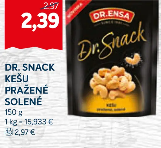 Dr. Snack kešu pražené solené