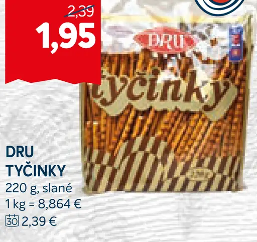 DRU tyčinky slané