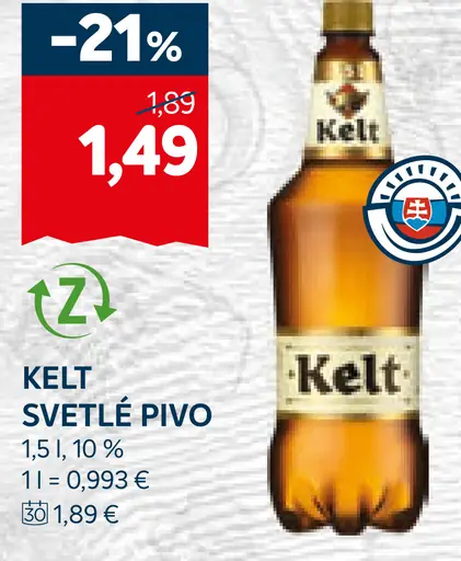 Kelt pivo plechovka