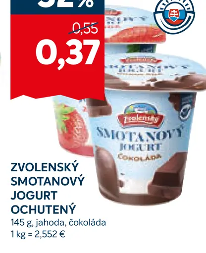 Zvolenský smotanový jogurt