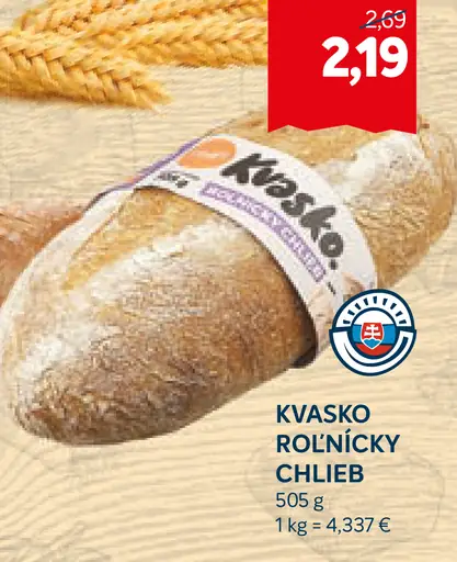 Kvaskový roľnícky chlieb