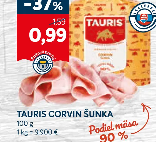 Tauris Corvin šunka
