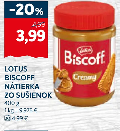 Lotus Biscoff Nátierka zo sušienok