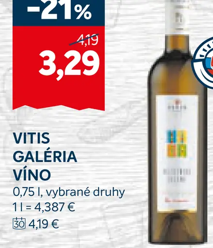 Vitis Galéria víno rôzne druhy