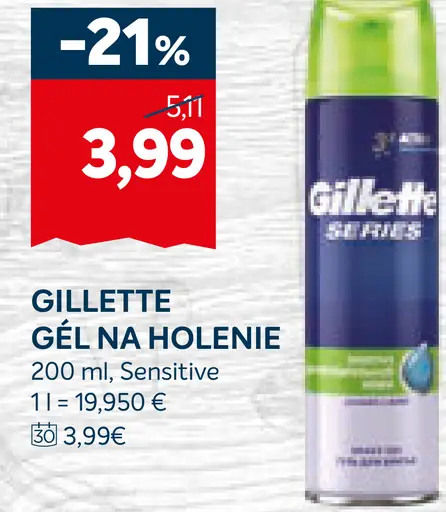 Gillette Gél na holenie