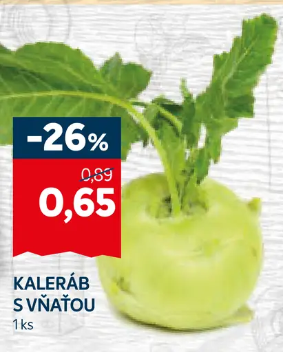 Kaleráb s vňaťou