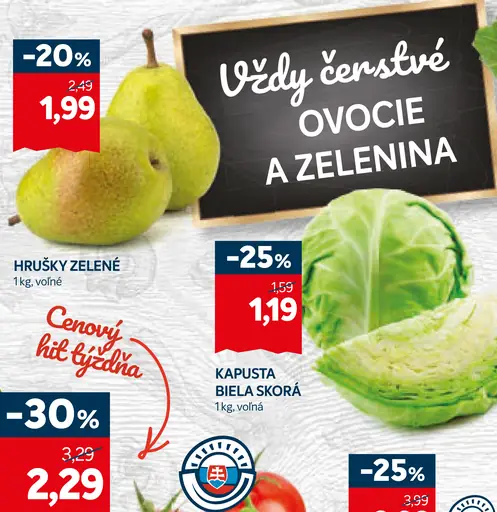 Hrušky zelené
