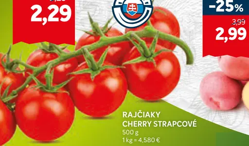 Rajčiaky cherry strapcové